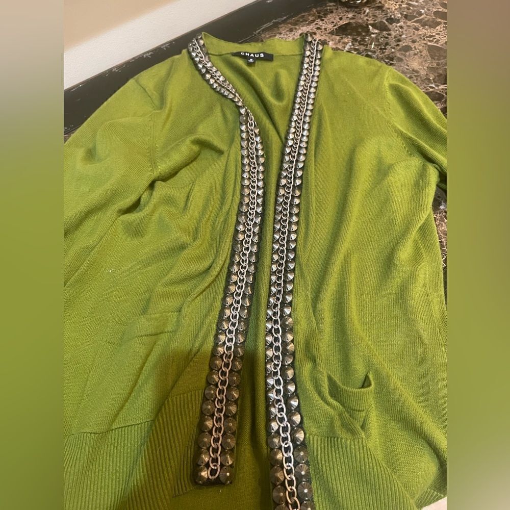 CHAUS STUD Lined Cardigan